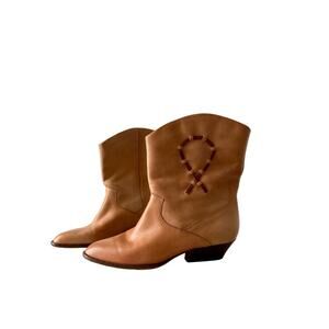 Dingo Vintage Leather Boots Size 6.5